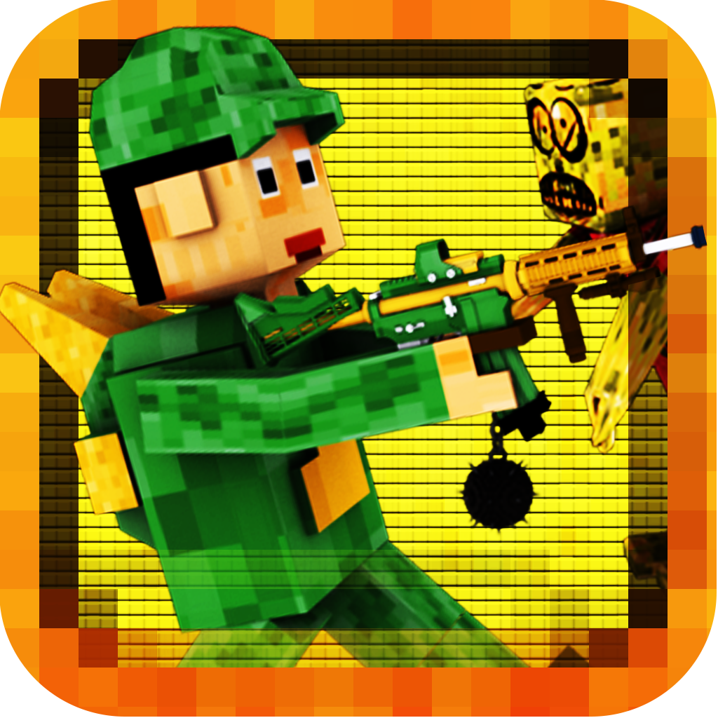 Pixel Block Zombie Survival - Voxel City War icon