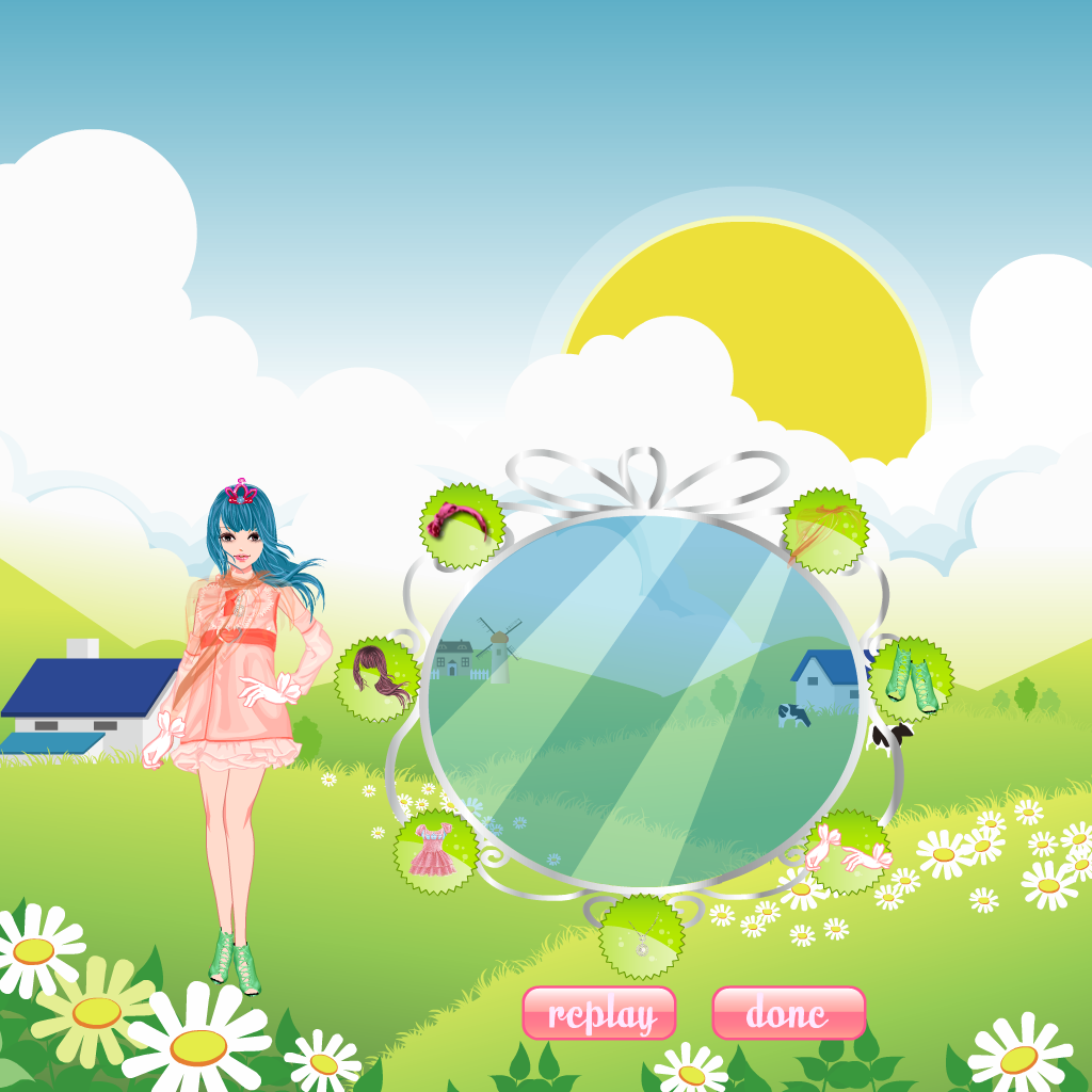 Girl Spring Dress Up Game for iPad