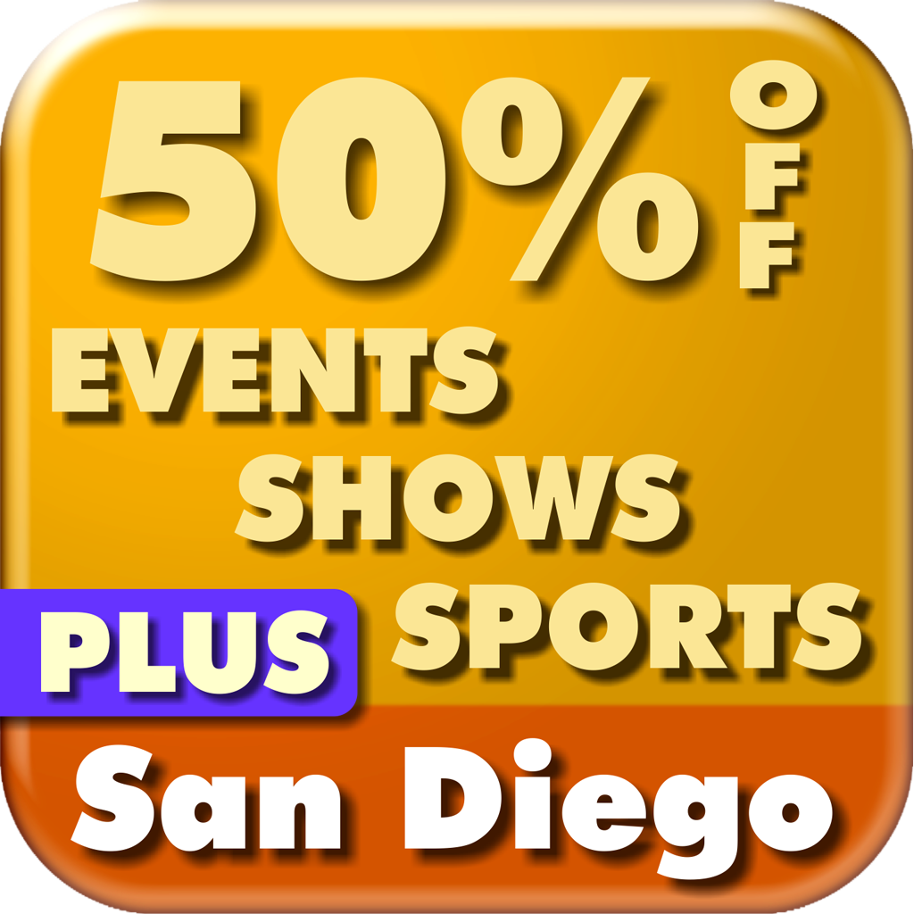 50% Off San Diego Shows, Events, Attractions, and Sports Guide Plus by Wonderiffic ® icon