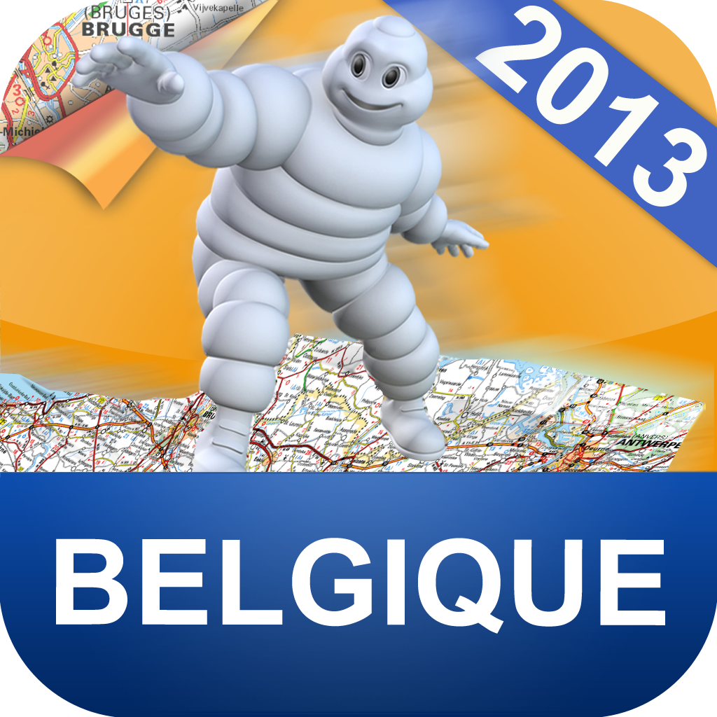 2013 Michelin Belgium map