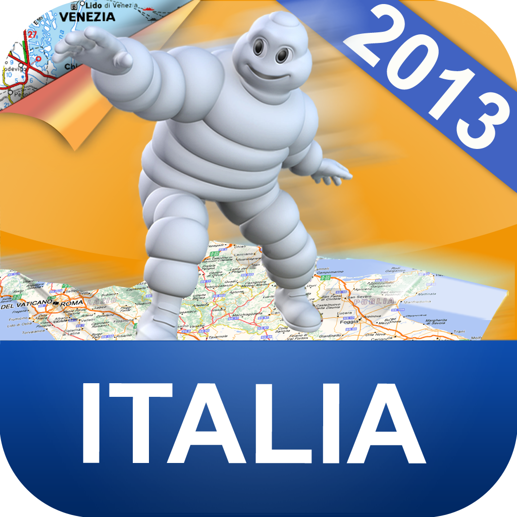 2013 Michelin Italy map