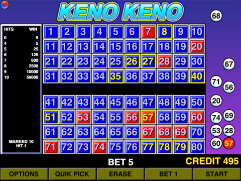 Keno Computer Keno Computer