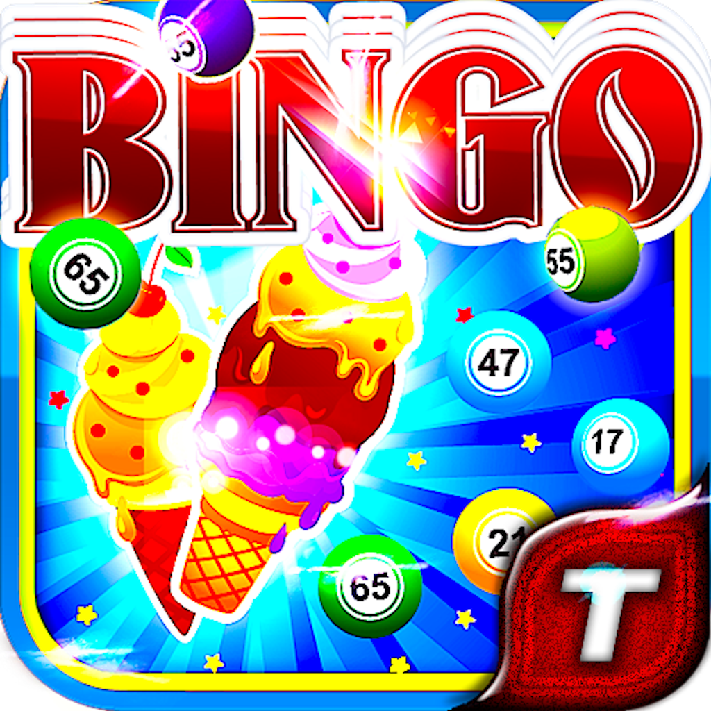 Classic Bingo Frozen Small Candy Flow Ice Cream Doodle Story Drop Free Bingo Casino Games HD Plus Version