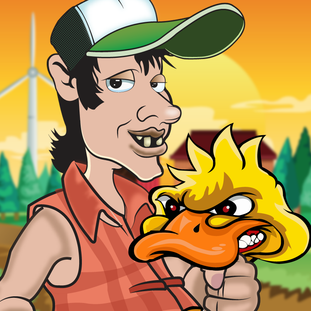 A Funny Farm Duck Dodge-Ball FREE - The Redneck Run and Escape Game icon