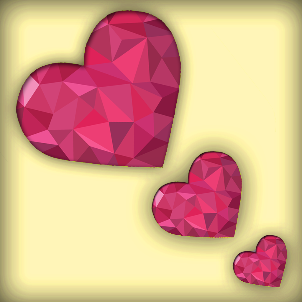 Match the heartsQ:Connect all the same color hearts icon