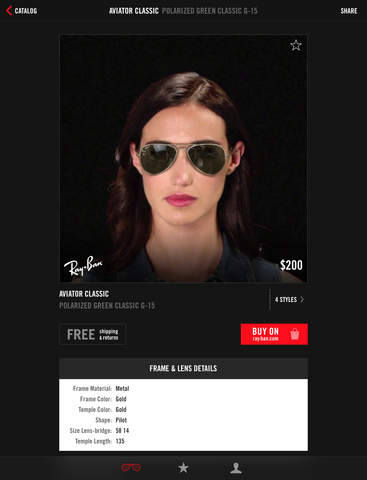 try on ray ban glasses virtually