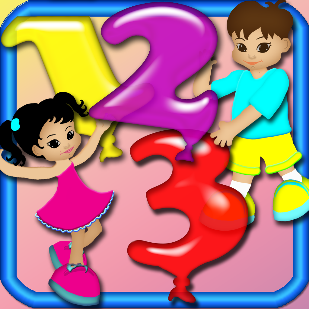123 Numbers Save - Playground Balloons Counting Game icon