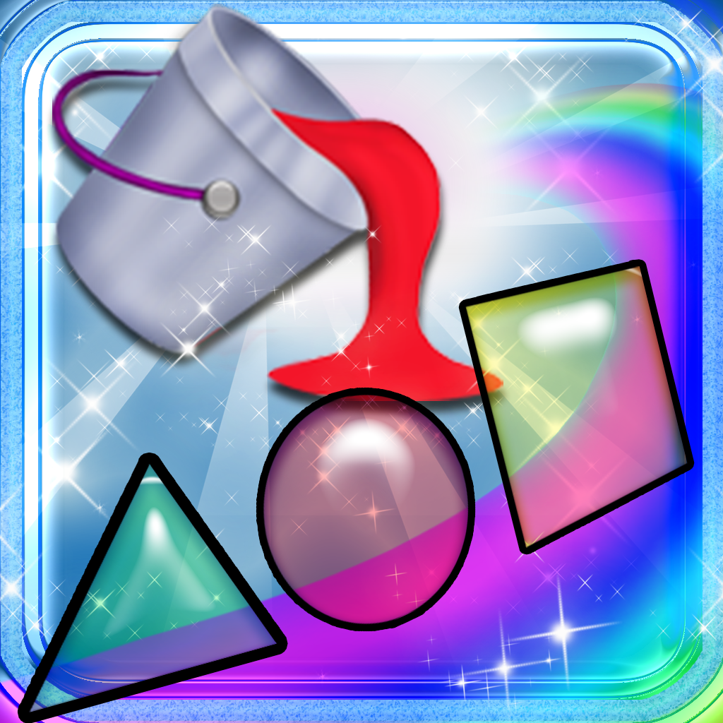 123 Shapes Magical Kingdom - Basic Shapes Learning Experience Coloring Pages Game icon