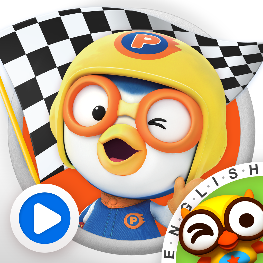 Pororo the Racing Adventure : Laugh & Funny VOD Free Apps for Girls & Boys Toddler, Kindergarten & Preschool icon