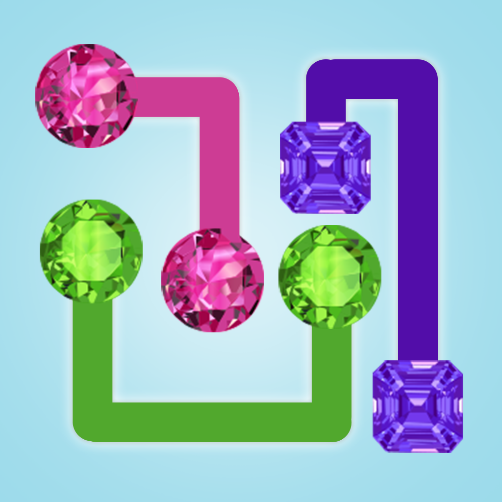 Diamond Flow Puzzle - A Free Game to Match and Connect the Pairs