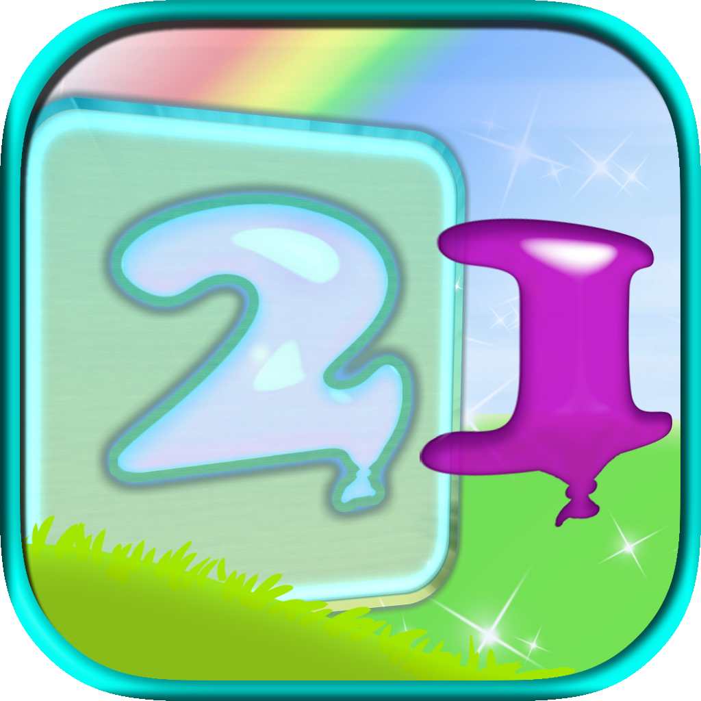 123 Wood Match Puzzle - Numbers Balloons Match Game icon