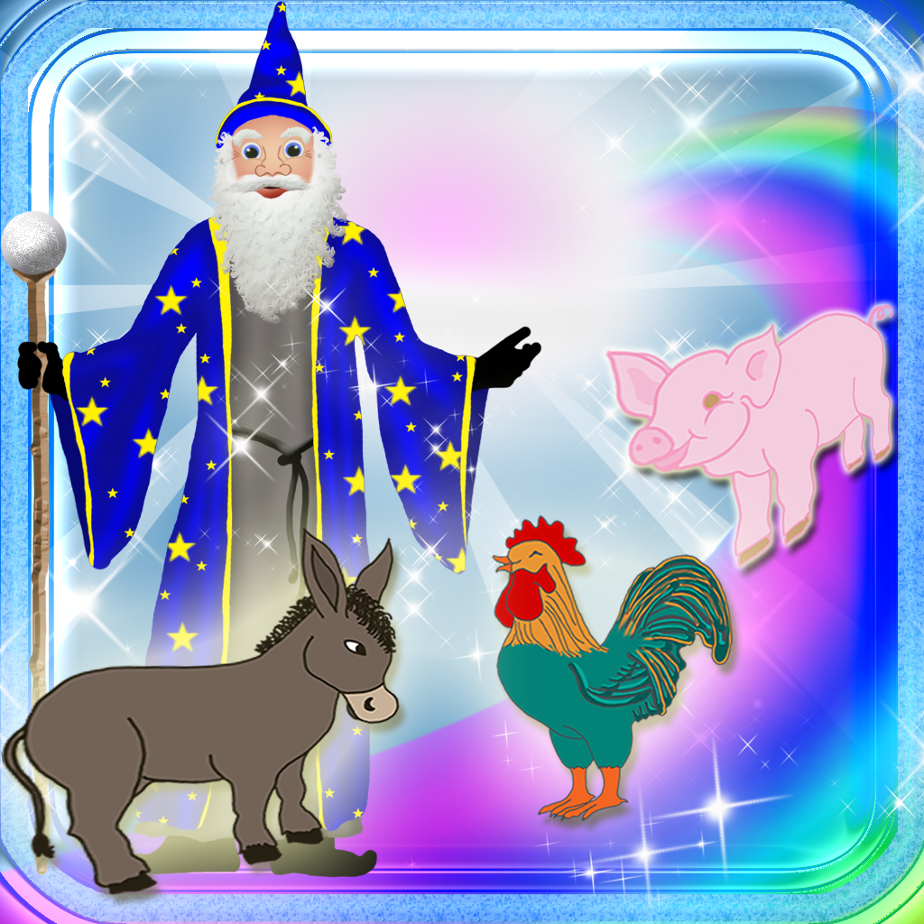 123 Learn Animals Magical Kingdom - Farm Animals Learning Experience Catch Game icon