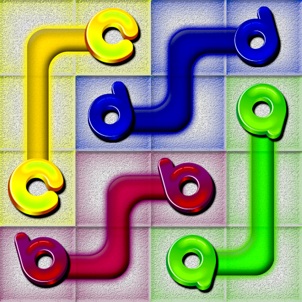 A new Alphabet flow brain puzzle game:Make match of the alphabets