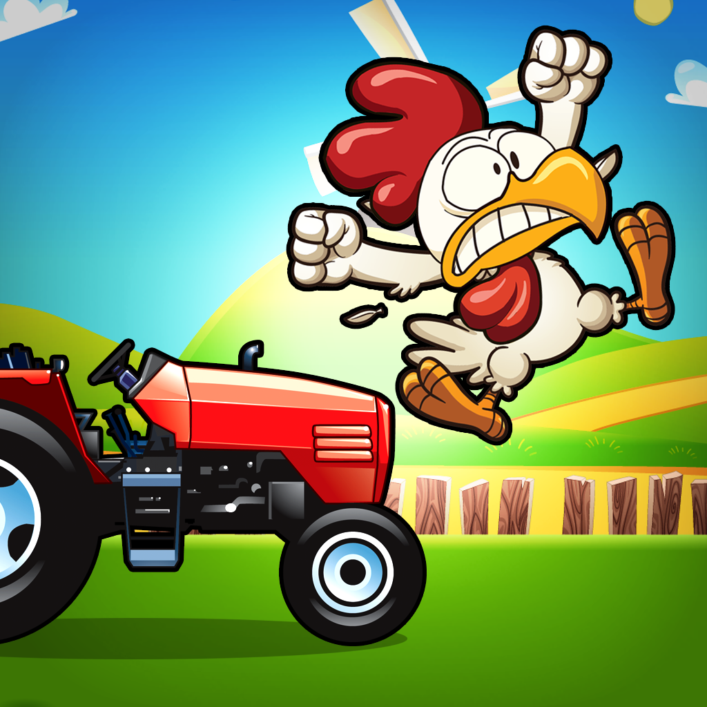 A Crazy Chicken Farm Run FREE - The Real Animal Escape Chase Game