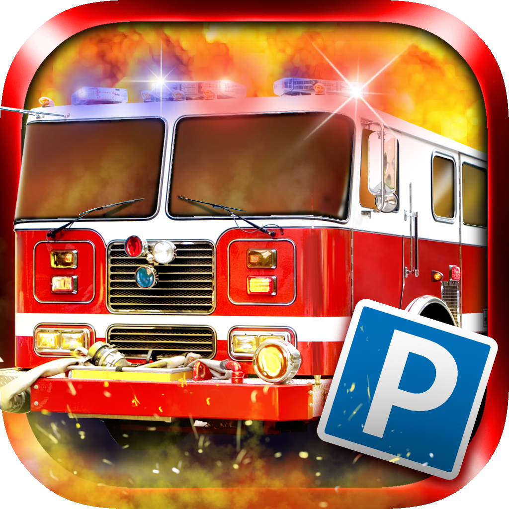 3D Firetruck Parking - 911 Emergency Truck & Car Driving Fire-Trucks Simulation Games