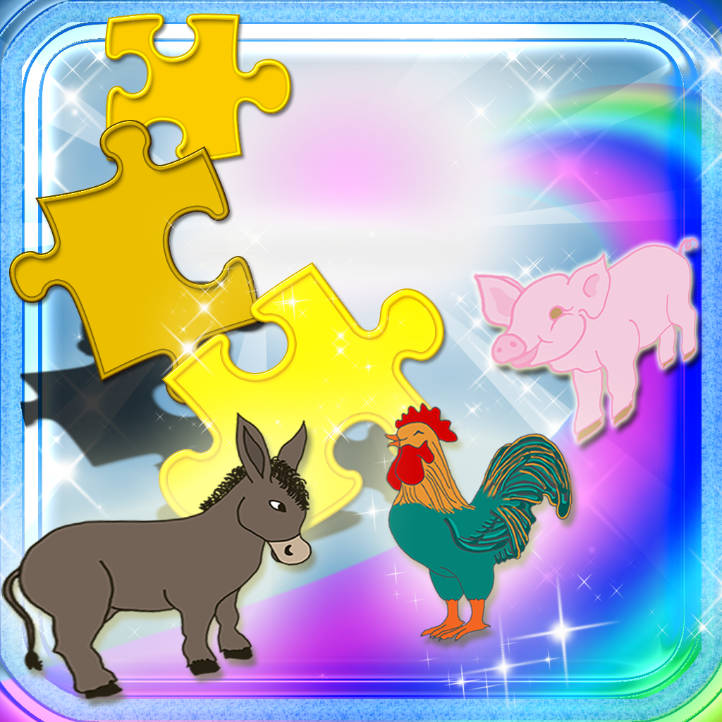 123 Animals Magical Kingdom - Farm Animals Learning Experience Puzzles Game icon