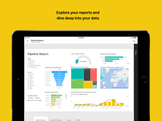 Microsofts Power Bi App Updates With 3d Touch On Ios On Msft 2424