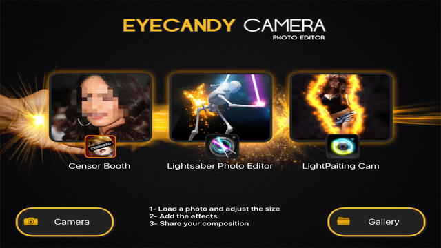 EYE CANDY CAMERA - Magic Photo Editor , Eyecandy Cam Filters & Lens Effects Fx Screenshots