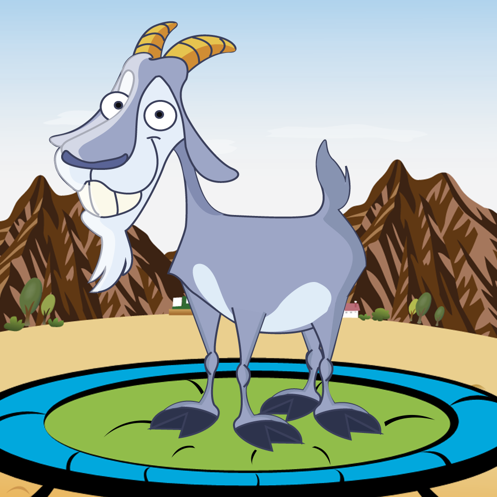 A Happy Goat Trampoline Journey - Mega Animal Jumping Game - EPIC Version icon