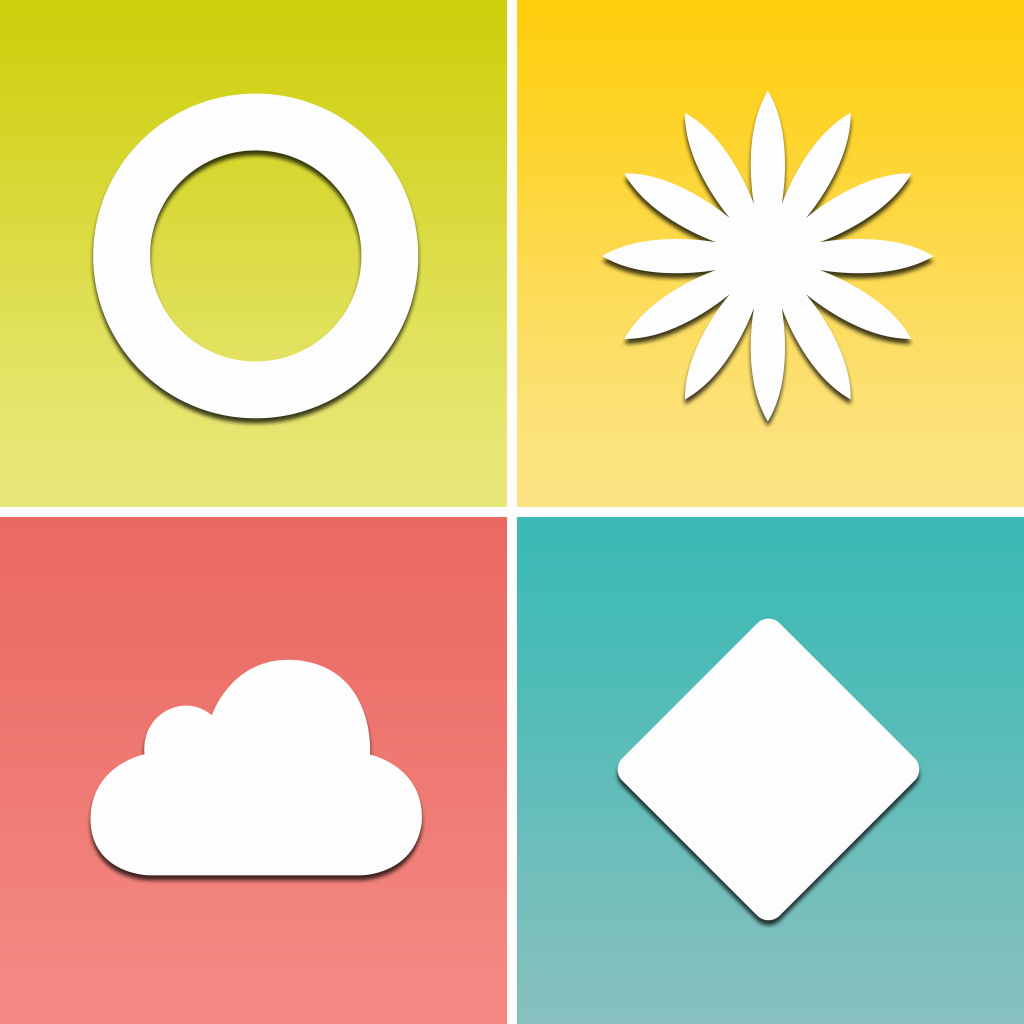 SYMBOL - Blow it! A multi-sensory addictive game: connect shapes and colors - free app icon