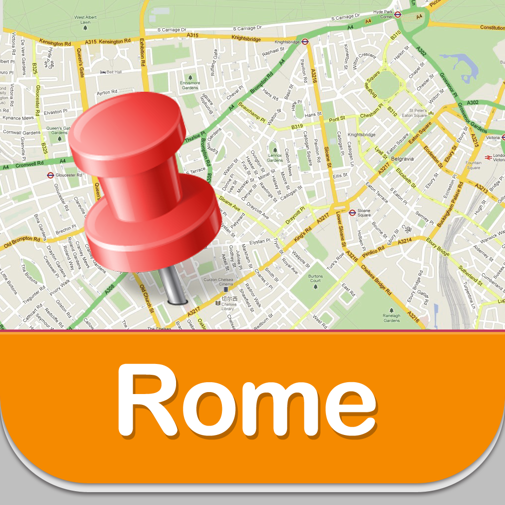 Rome Offline Map Guide - Airport, Subway and City Offline Map, Offline GPS icon