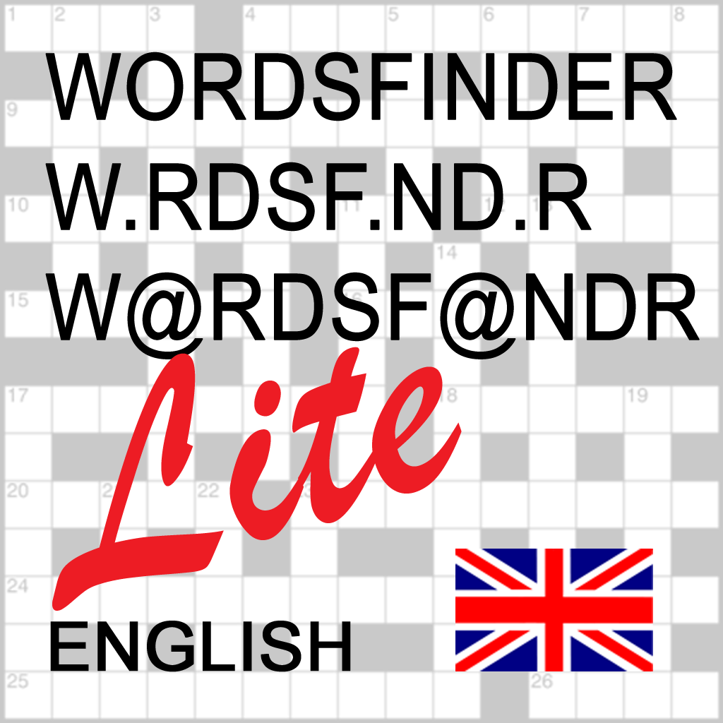 English Words Finder Lite - find the best words for crossword, Wordfeud, Scrabble, cryptogram, anagram, spelling and rhyme