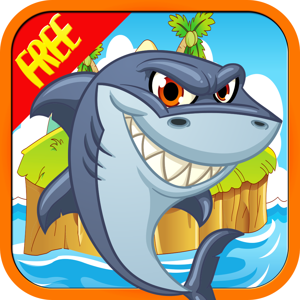 Hungry Shark Attack FREE : Eating little and tiny fish icon