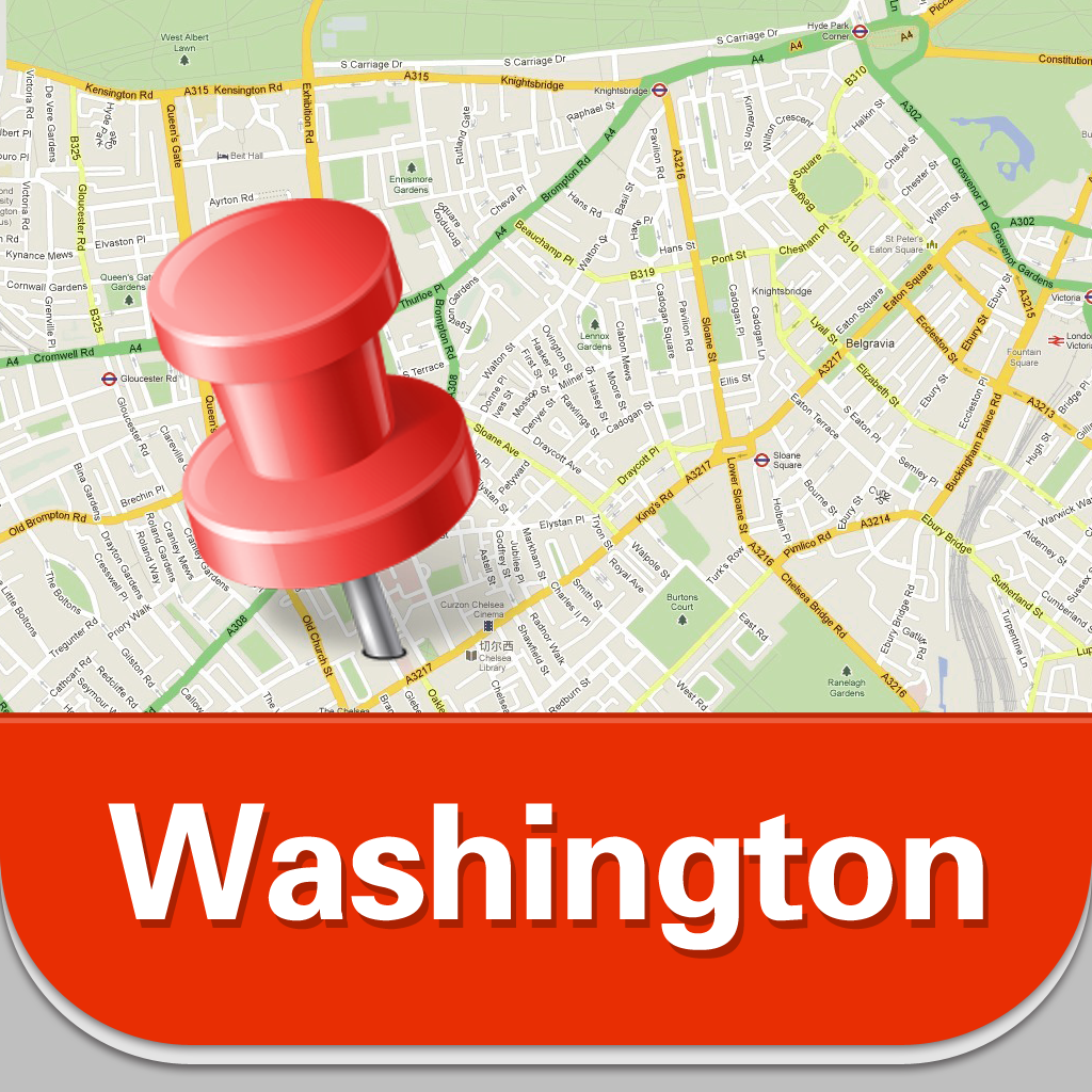 Washington D.C. Offline Map Guide - Airport, Subway and City Offline Map icon