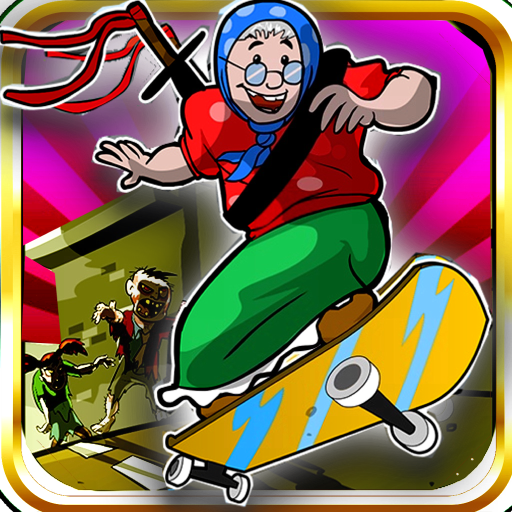 A Ninja Grandma Surfer Run- The Subway Shakedown Race Against Killer Zombies in Harlem - Pro Version icon