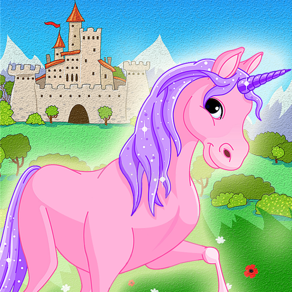 Learn Alphabet With Free Pink Unicorn And Educational Music For Kids Game icon