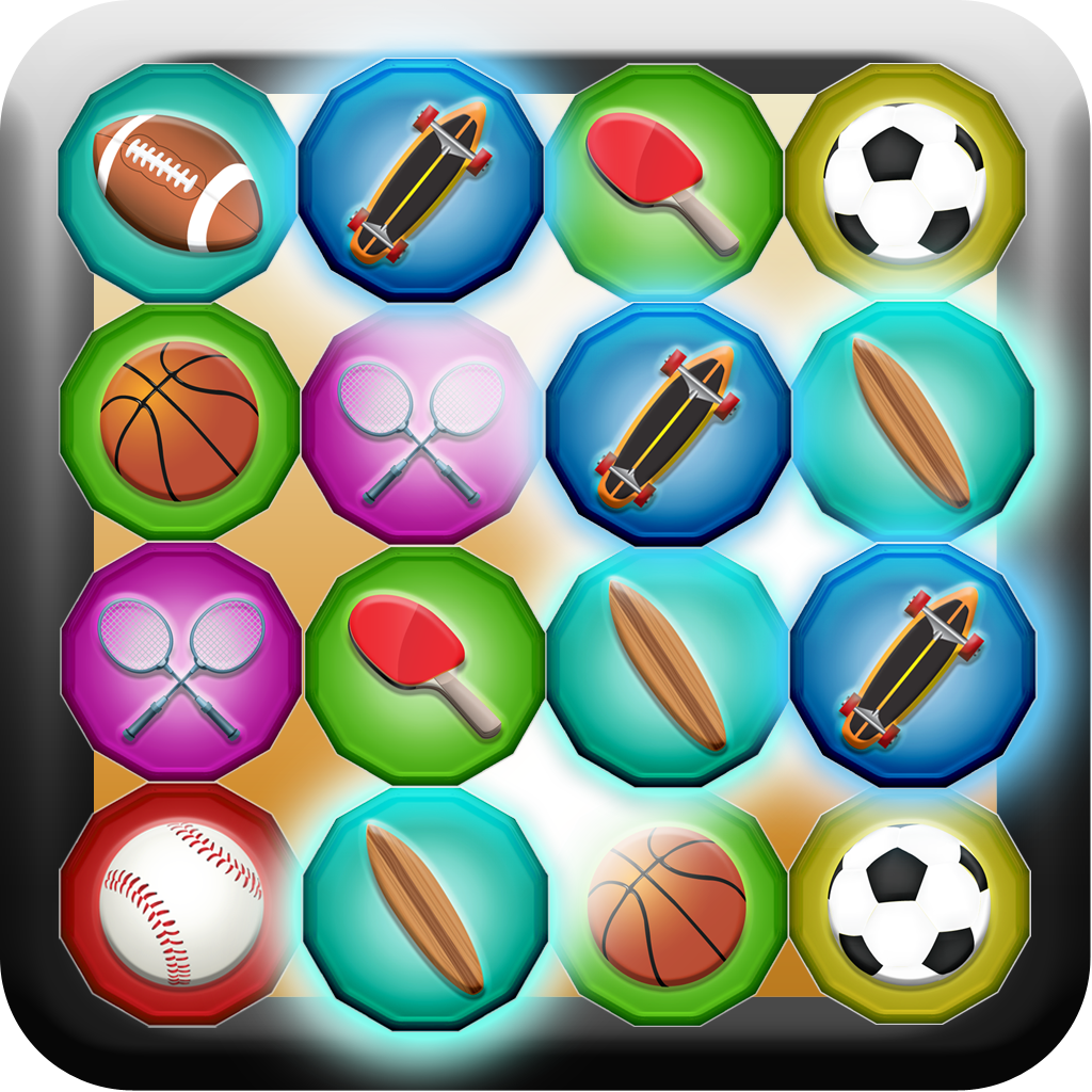 A Sport Tap Memory Match Game - Full Version