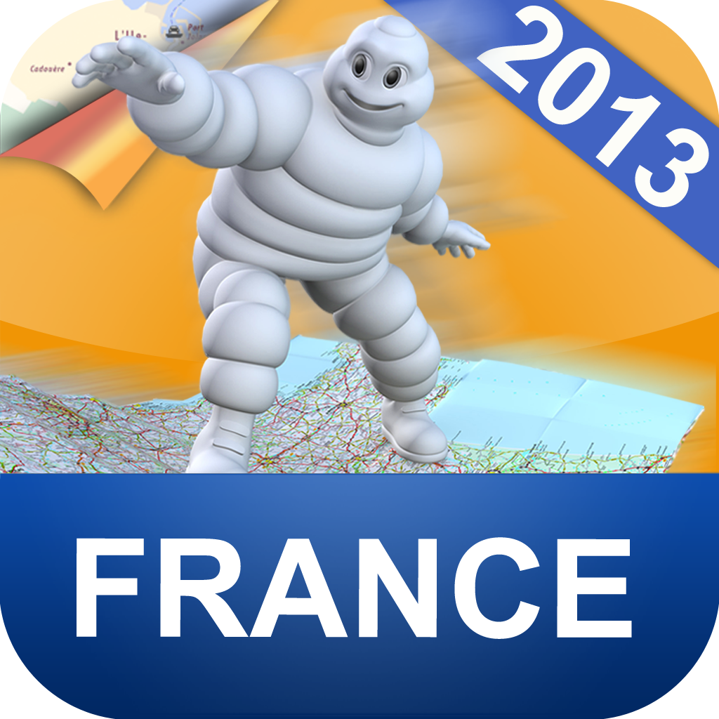 2013 Michelin France map