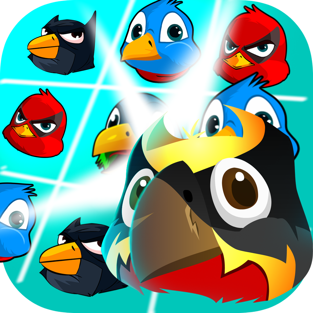 Free the Superhero Birds : Match 3 Adventure Game icon