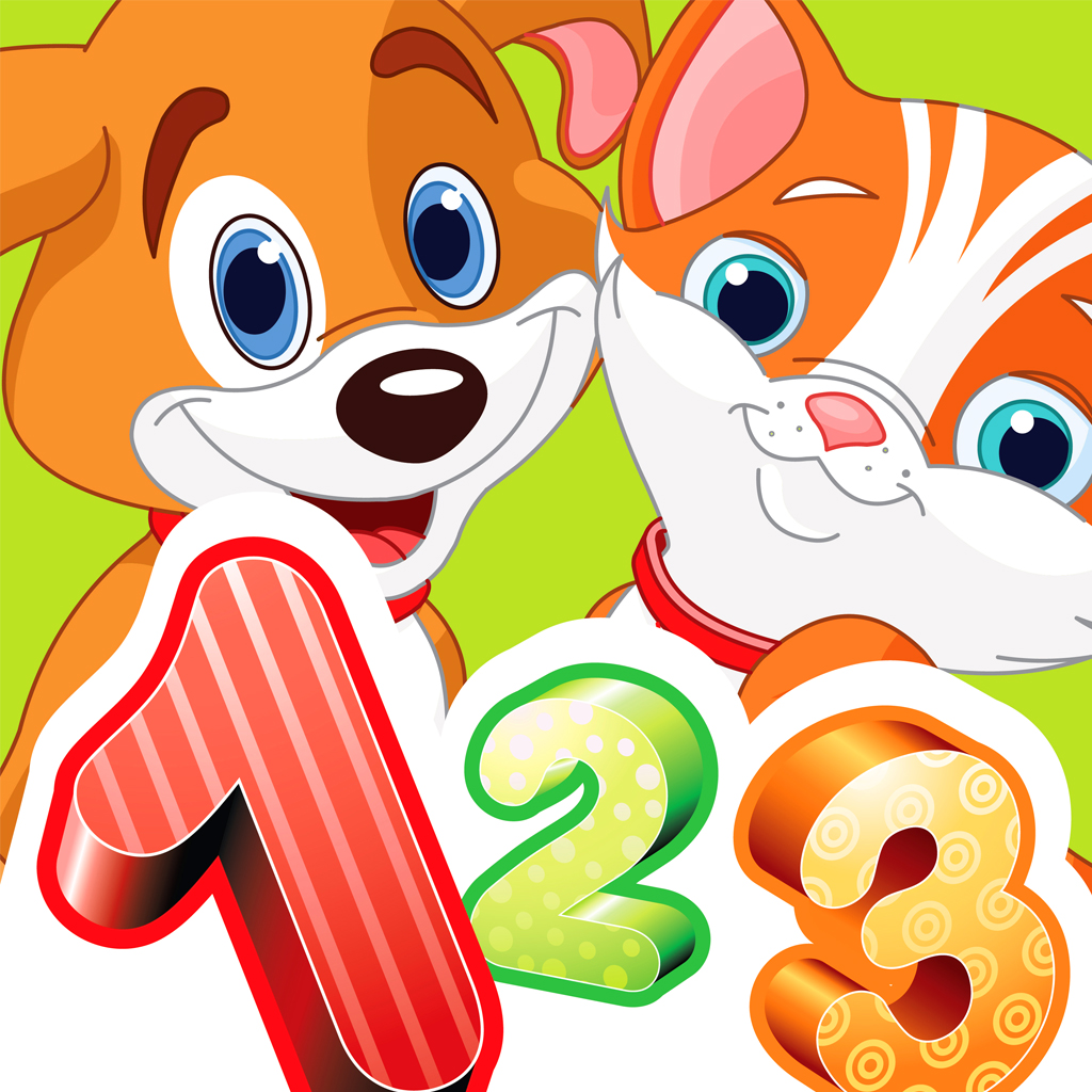 Math for kids - dogs and cats