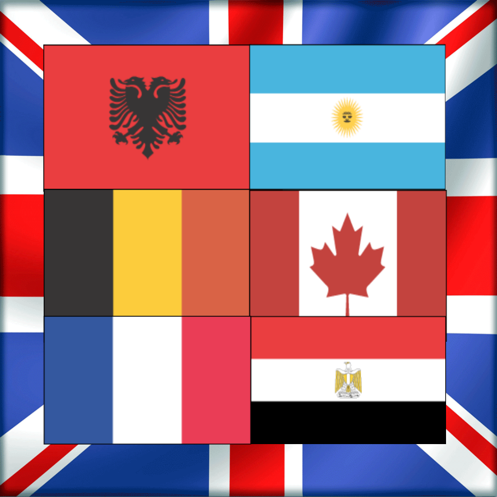 English Words: Country - Flag Quiz icon
