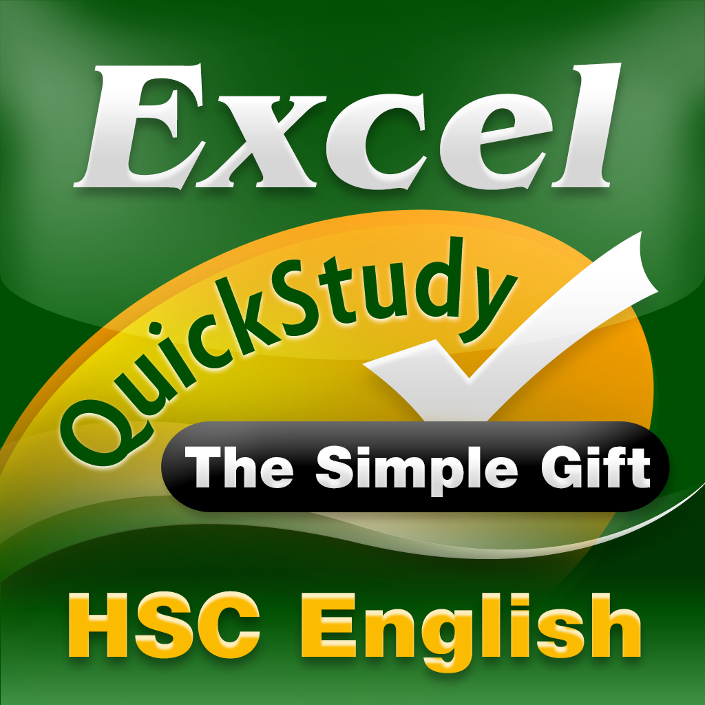 Excel HSC English Quick Study: The Simple Gift icon