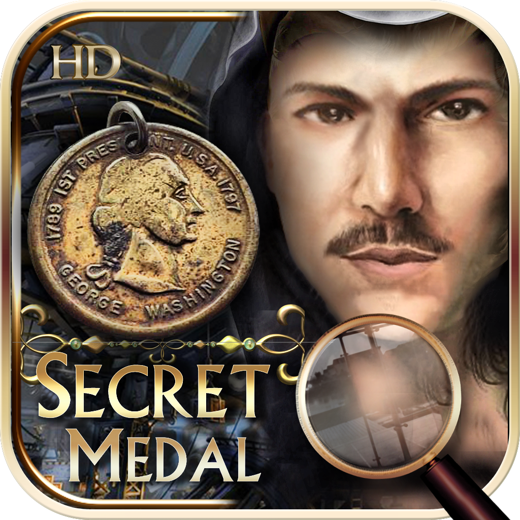 Antique Golden Medal HD - hidden object puzzle game icon