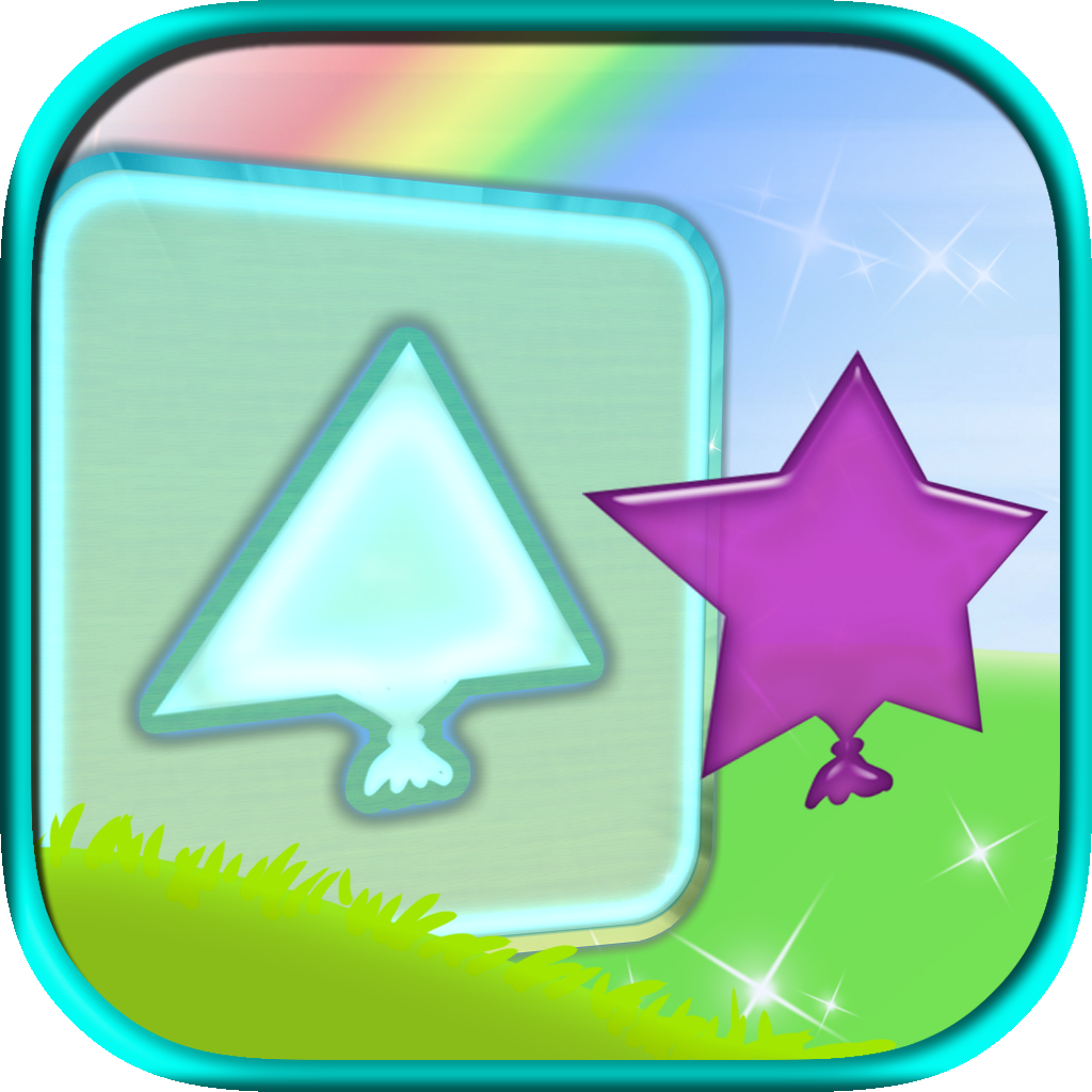 123 Shapes Wood Match Puzzle - Shapes Balloons Match Game icon