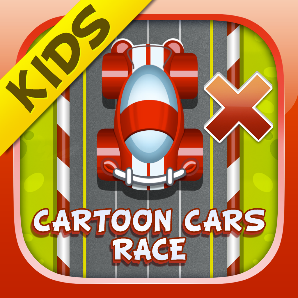 Cartoon Car Multiplication Race for kids icon