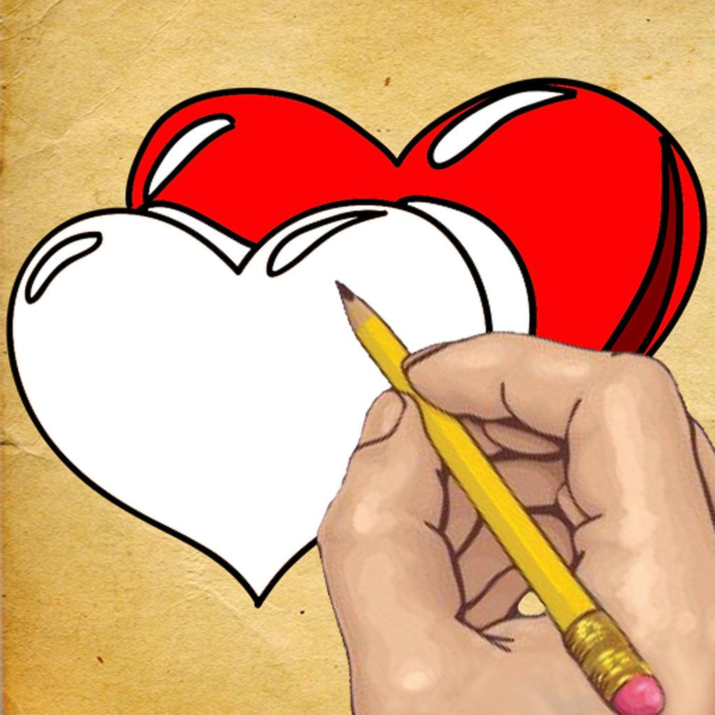 How To Draw Love Hearts icon