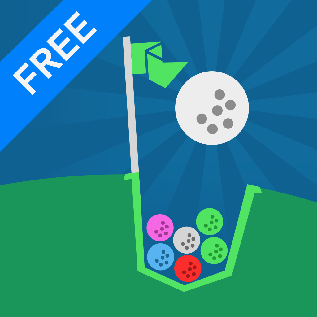 100 Golf Balls ----super golf and golf challenge icon