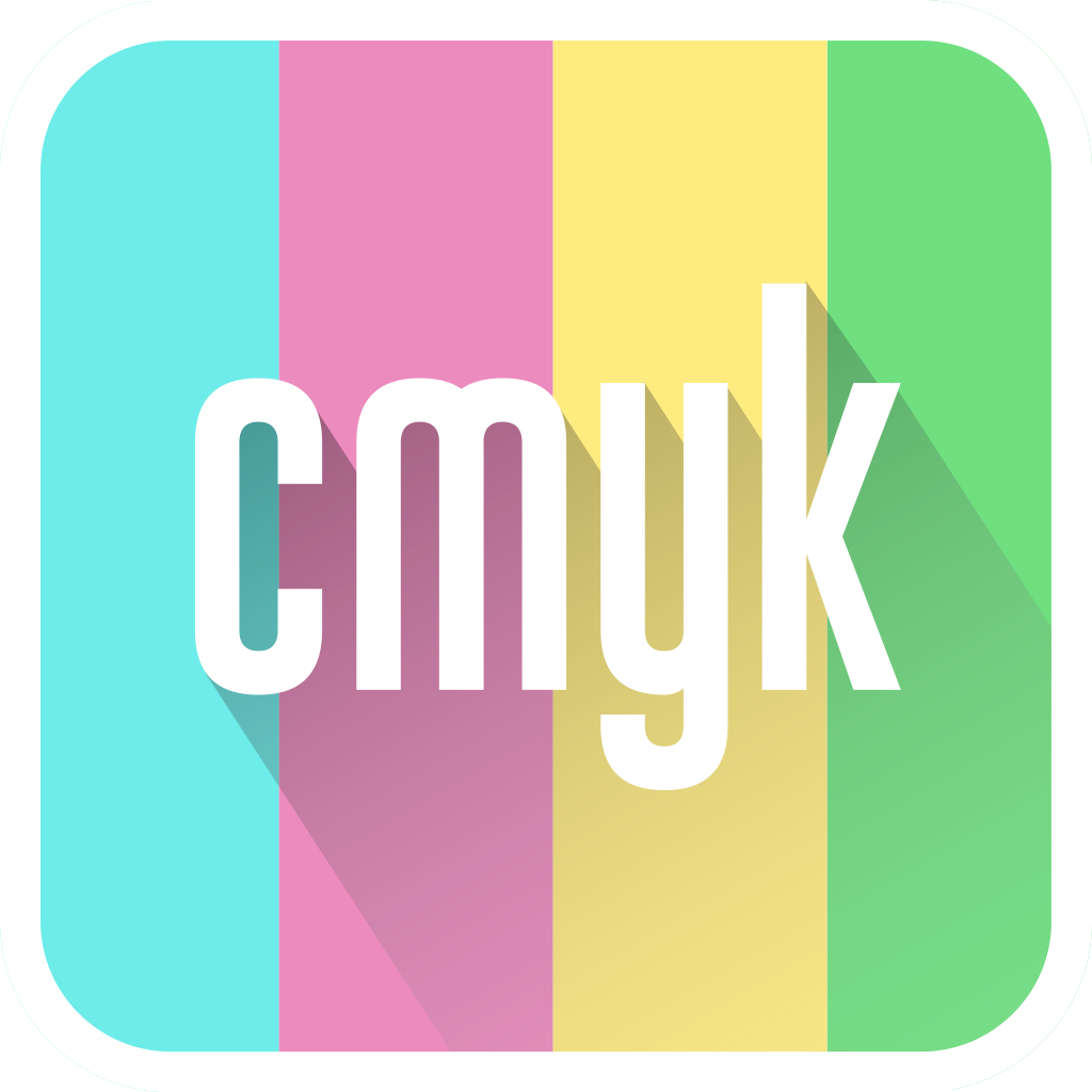 CMYK - impossible color tap game icon