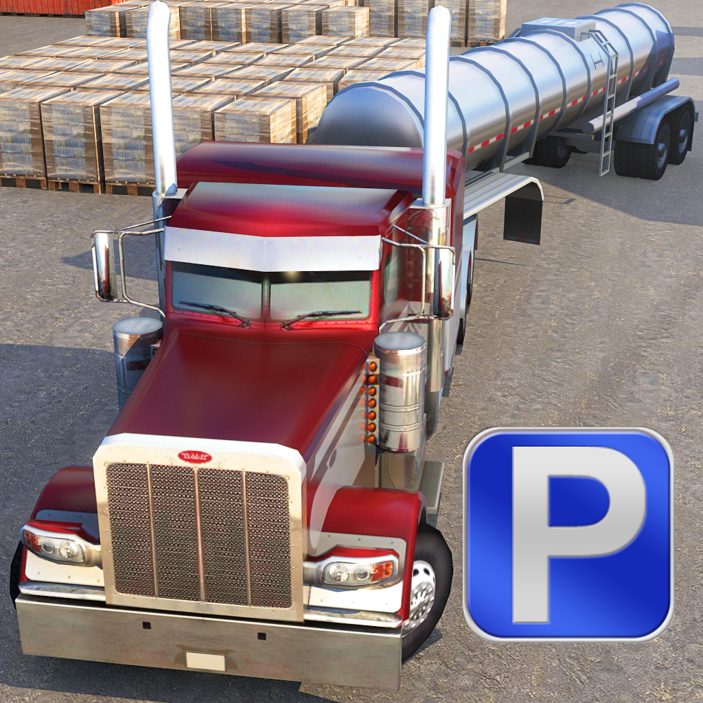 3D Semi Truck Parking - Real Highway Driving & Racing Simulator Games icon