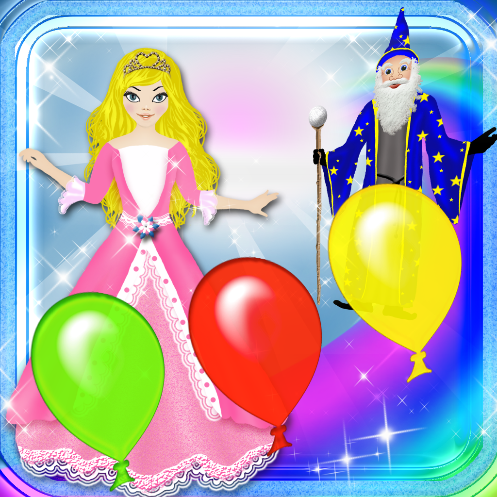 123 Colors Magical Kingdom - Balloons Learning Experience Catch Game icon