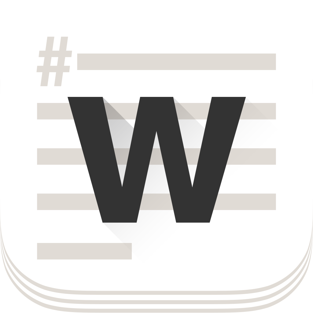 WordEver. Text editor with MarkDown, bult-in Web browser and gestures cursor control
