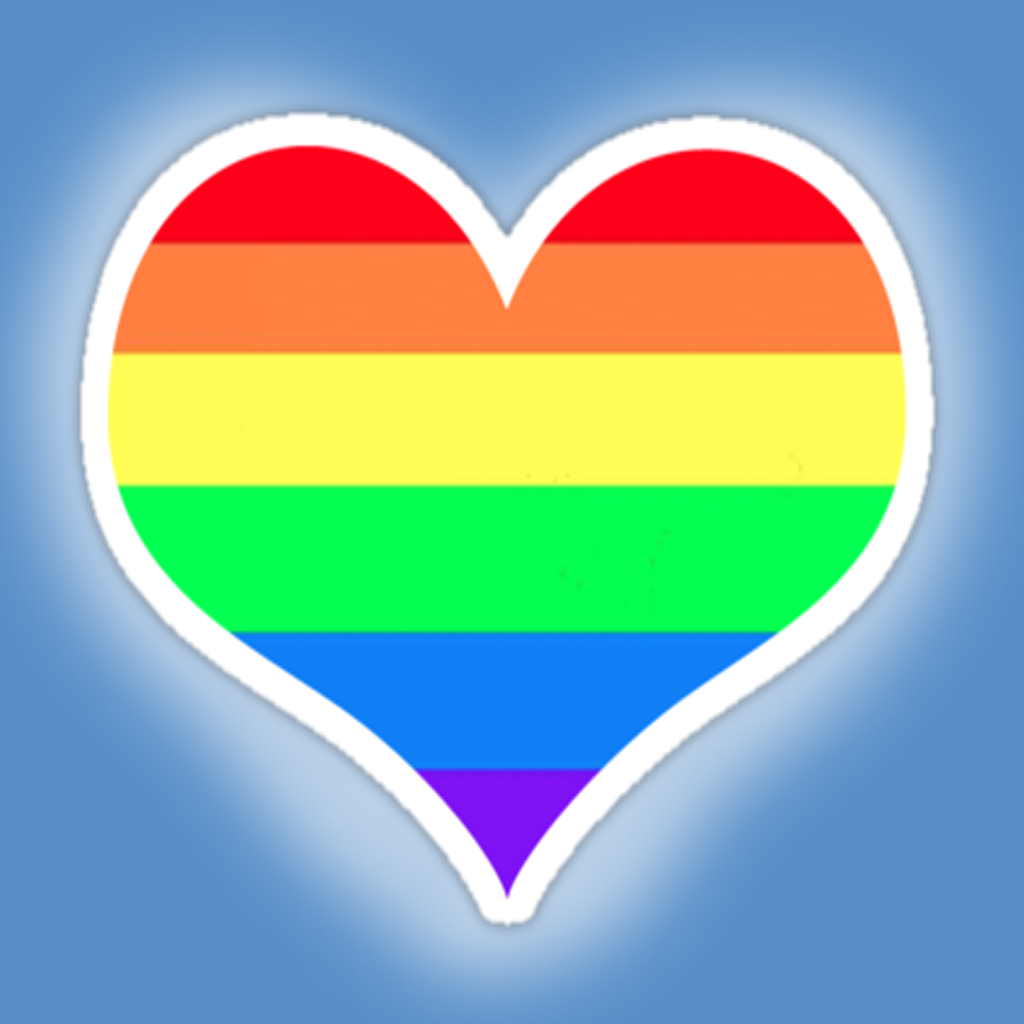 Rainbow Valentine's Day - LGBT Stickers FREE icon