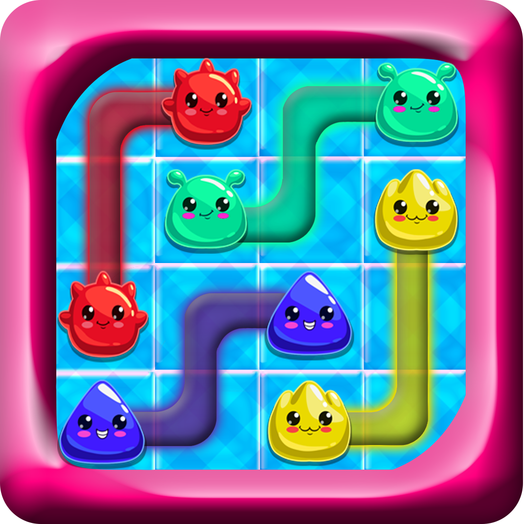 A new jelly cartoon flow brain puzzle game icon