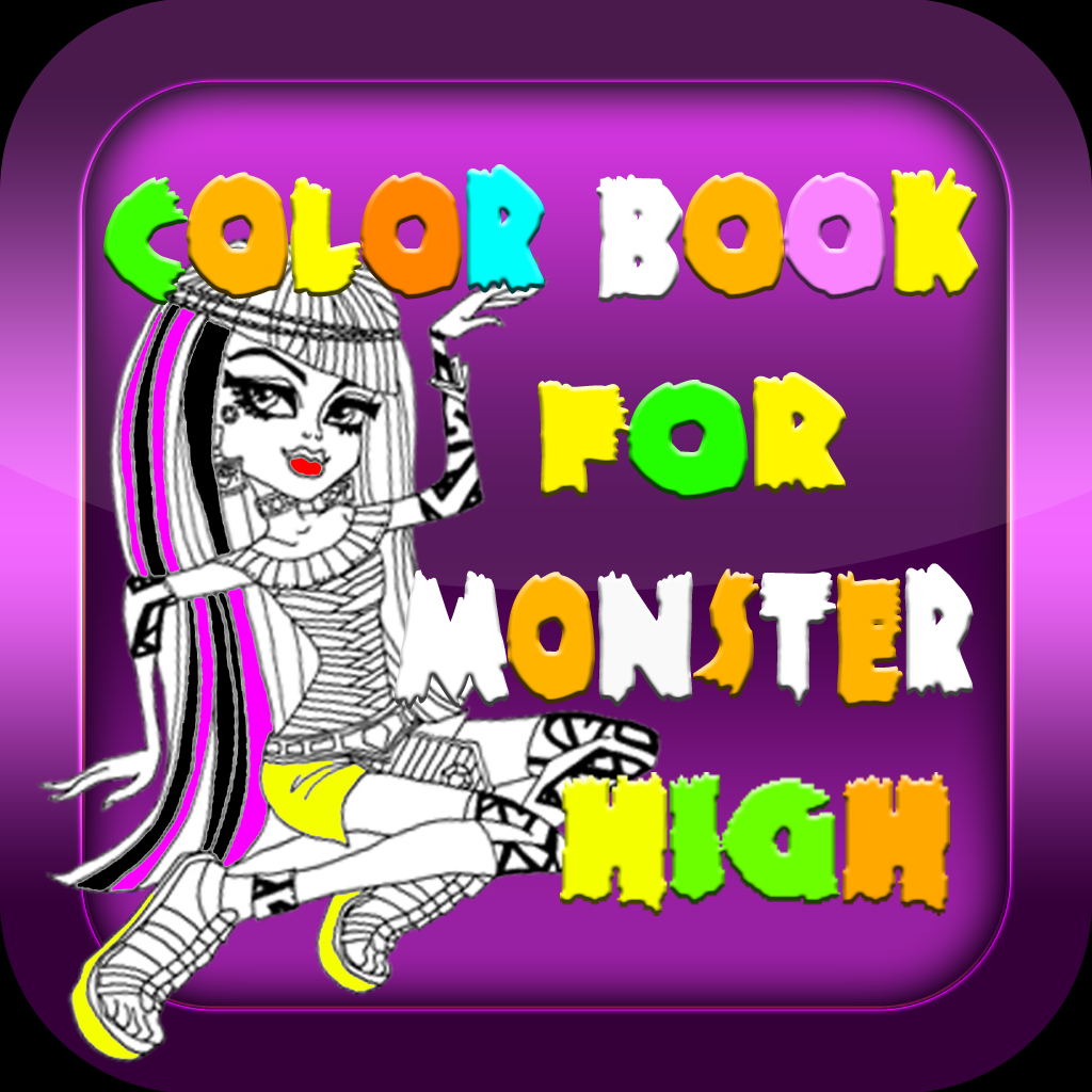 Color Book Game: Monster High Edition (Unofficial Free Version App) icon