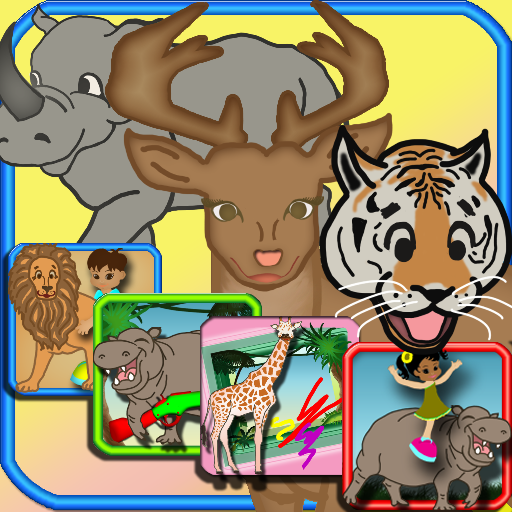 All In One Wild Animals - Jungle Fun Learning Games