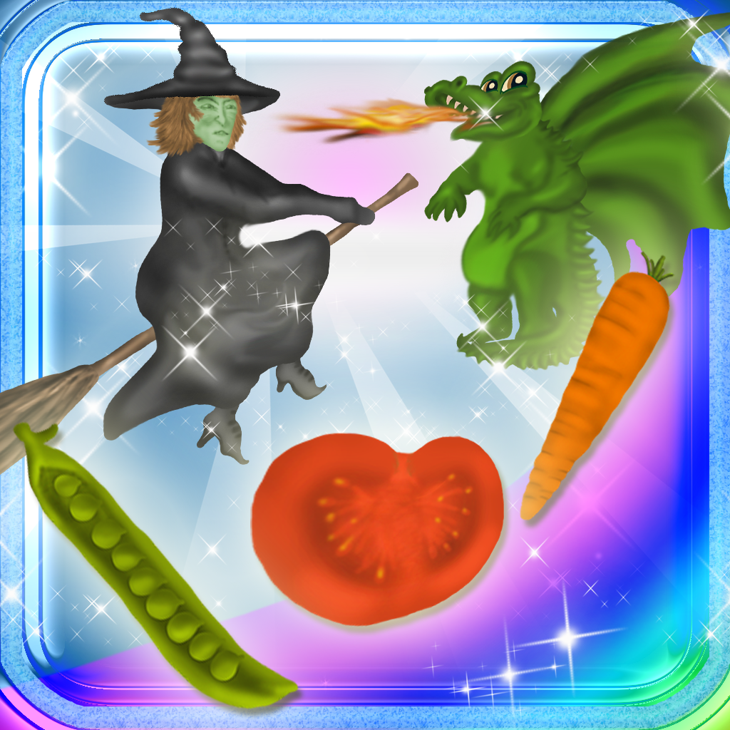123 Learn Food Magical Kingdom - Jumping Vegetables Learning Experience Food Game icon
